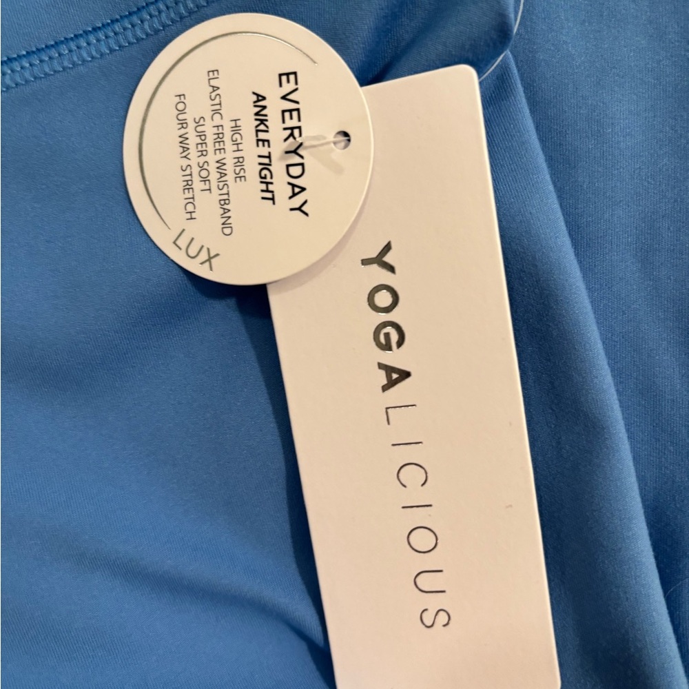 Yogalicious Blue Ankle Tight NWT